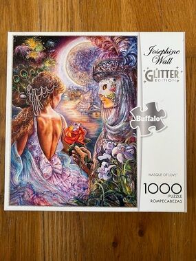 Buffalo Games Josephine Wall Glitter Edition Masque of Love 1000 pc Puzzle